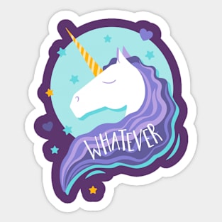 Whatever Unicorn Sticker